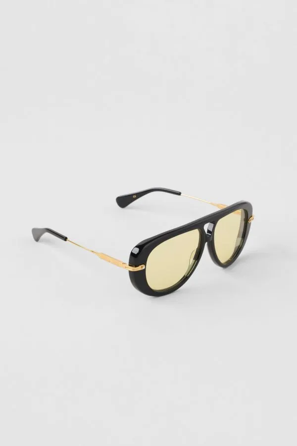 ALO Aviator Sunglasses - Black/Yellow
