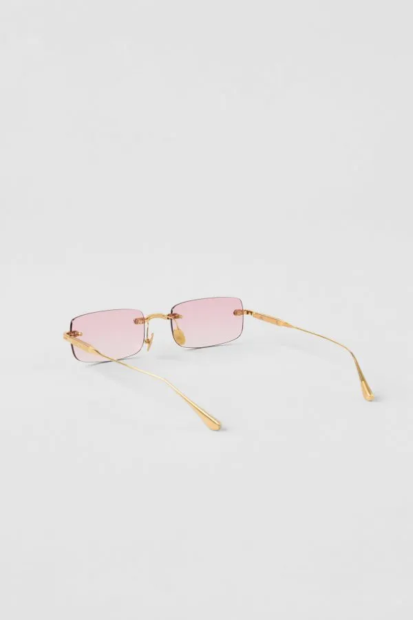 ALO Wire Sunglasses - Gold/Pink Gradient