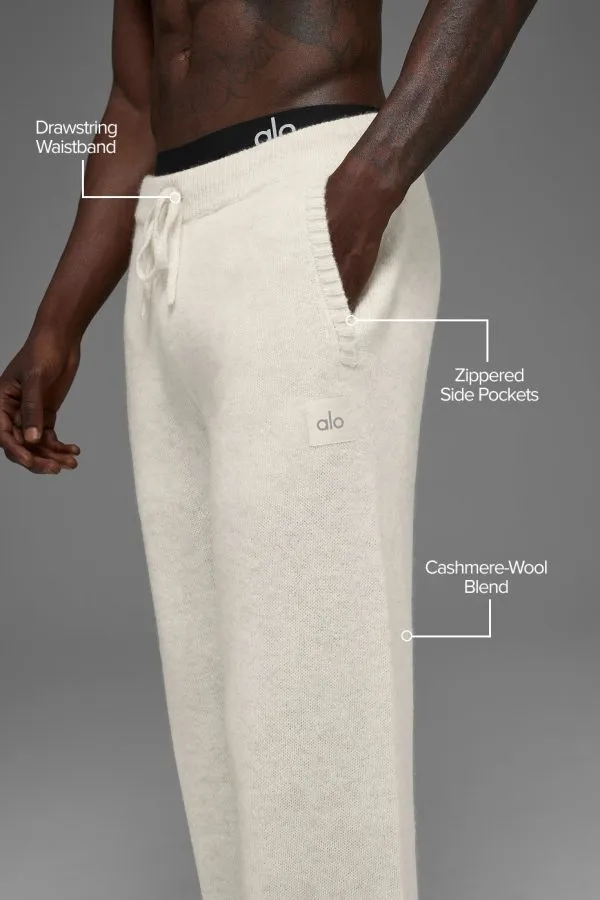 Wool Cashmere New Class Sweatpant - Bone Heather