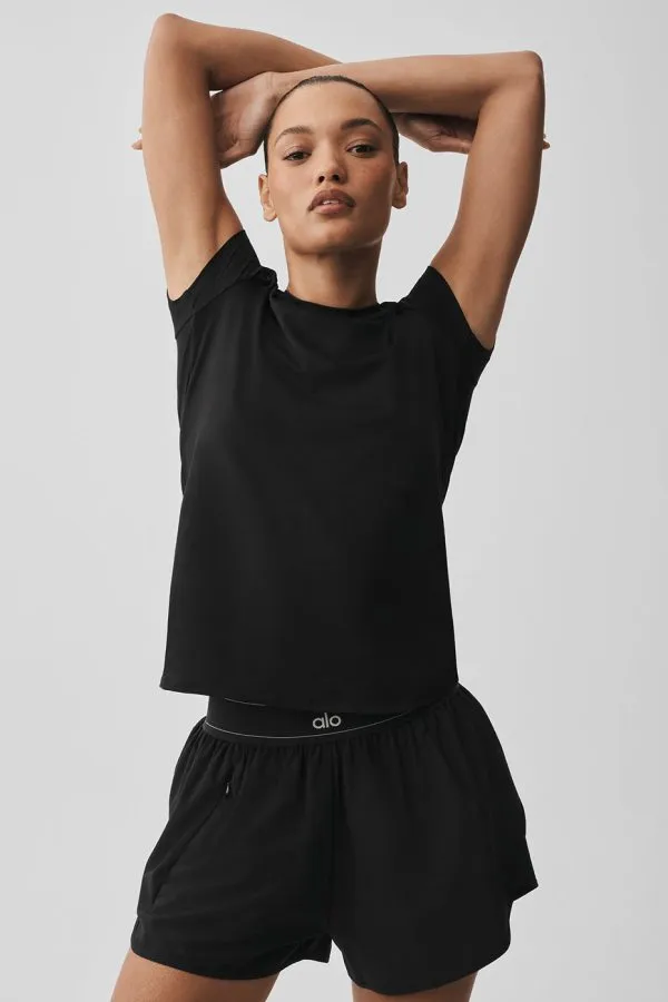 T-shirt Finesse Ultrasoft - Noir