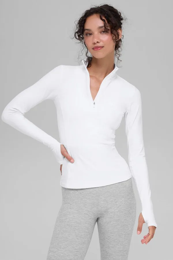 Ultrasoft 1/2 Zip Rapid Pullover - Weiß