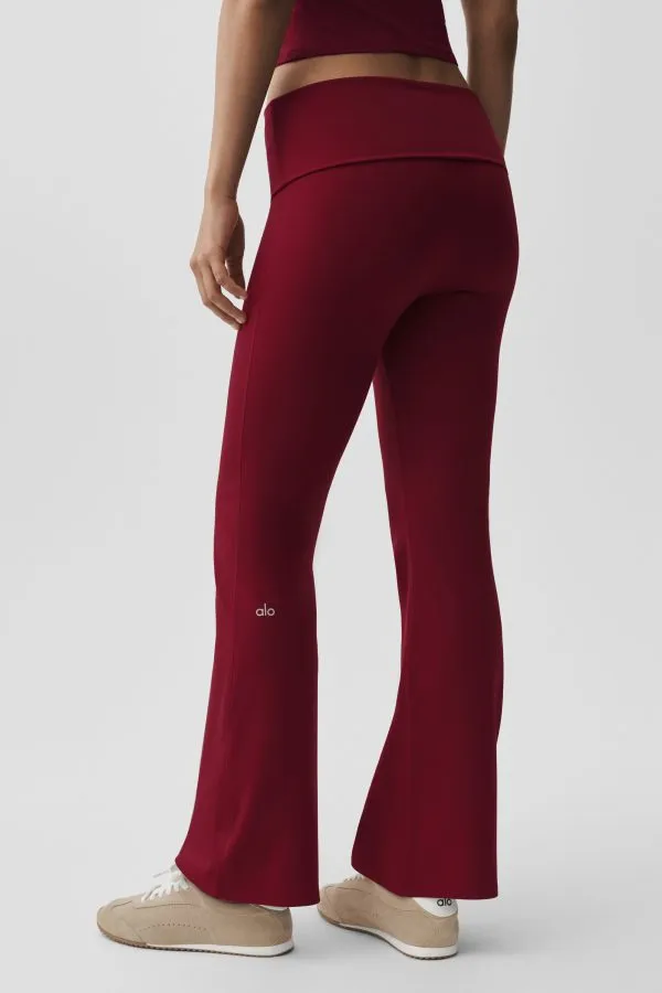 Softsculpt ausgestelltes Legging mit Umschlagbund - Sommerrot