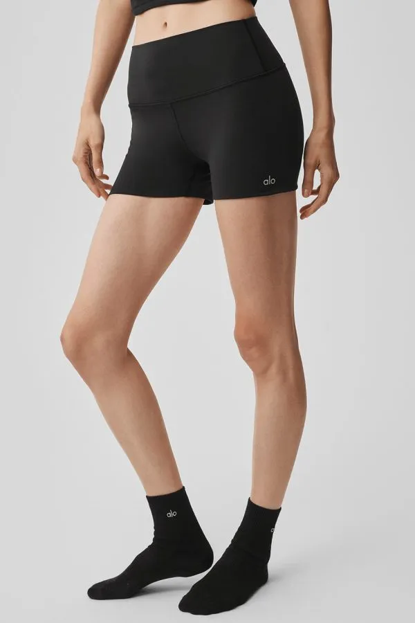 3" Ultrasoft High-Waist Carefree Shorts - Schwarz