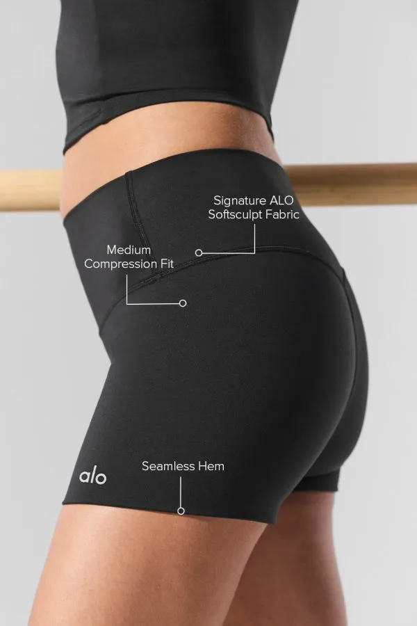 Short Softsculpt Precision taille haute 3" - Noir