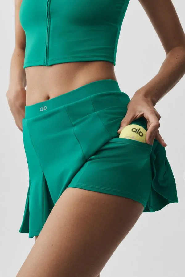 Jupe de tennis Softsculpt Topspin - Vert émeraude