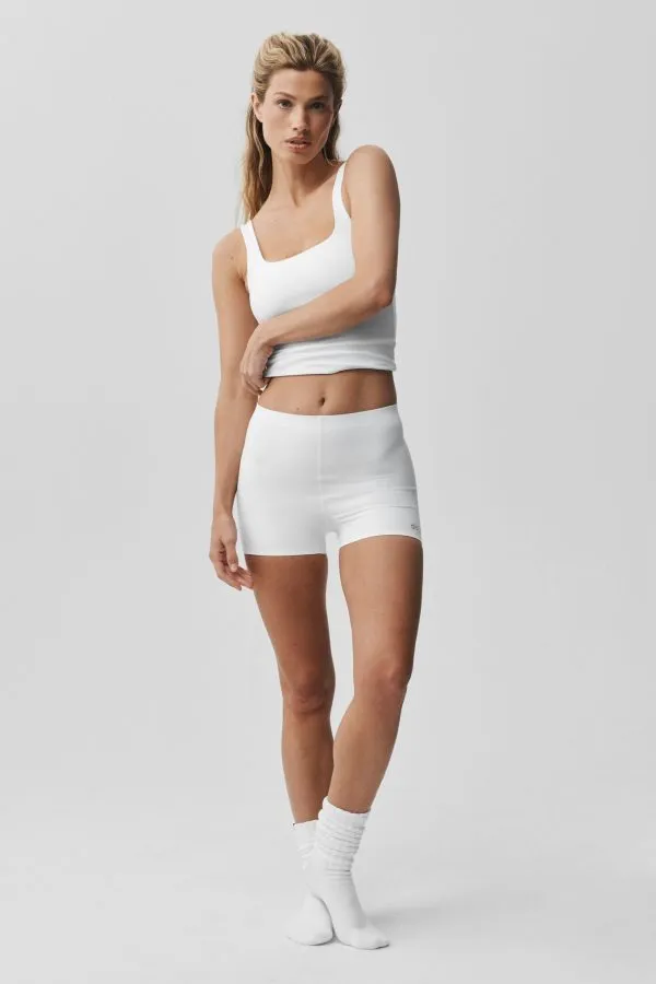 2" Softsculpt Mid-Rise Shorts - Weiß