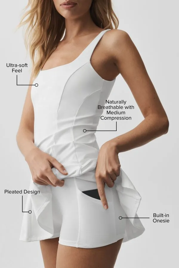 Softsculpt Topspin Tenniskleid - Weiß