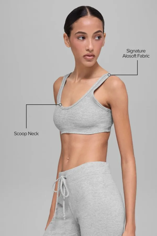 Ultrasoft Center Stage BH - Sportgrau meliert