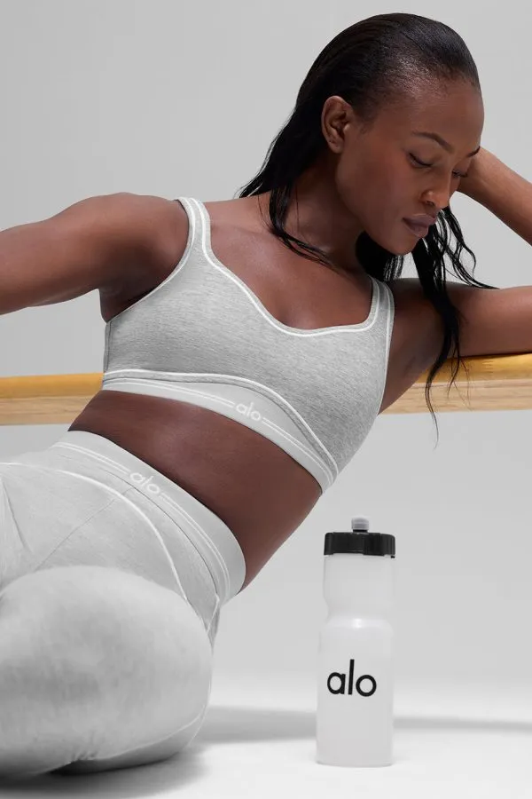 Brassière Heart Throb Ultrasoft - Gris chiné sport/Blanc